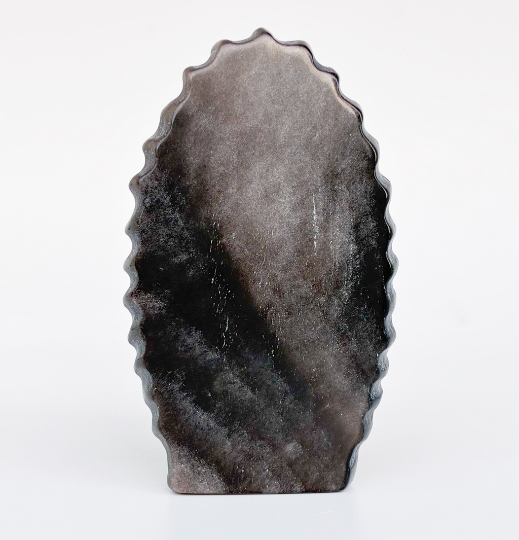 Obsidian Silver shimmer Virgin Mary