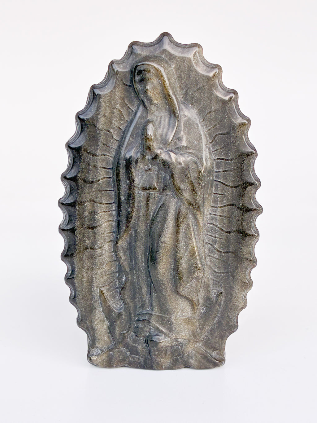 Gold Obsidian Virgin Mary